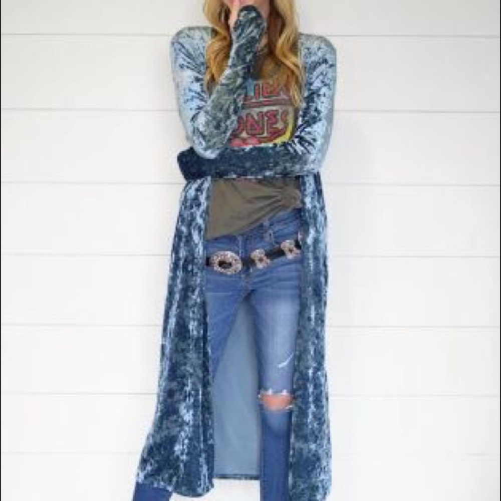 Velvet Blue Cardigan